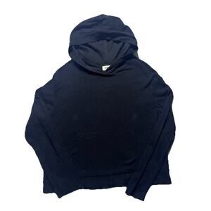 Pact 100% Organic Cotton Hooded Long Sleeve Lightweight Top Womens M